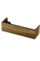 INK - Onderkast 1 Lade Push 2 Open Bestaande Uit - 1400x450x376 Mm - Massief Eiken Ash Grey - thumbnail