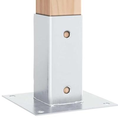 Spokkels vierkant 4 st gegalvaniseerd staal zilverkleurig Spokkels vierkant 4 st gegalvaniseerd staal zilverkleurig