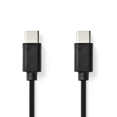 USB 2.0-Kabel | Type-C Male - Type-C Male | 1,0 m | Zwart