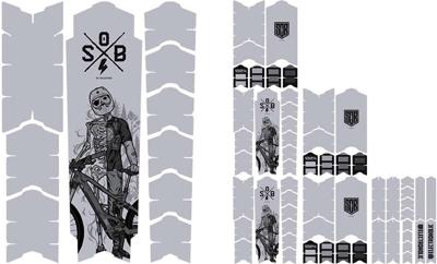 Unleazhed Unscratch Frame Protector Film - E-Bike Sons of Battery Black Matt