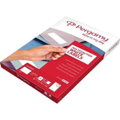 Pergamy witte etiketten, ft 105 x 37 , rechte hoeken, pak van 8000 etiketten Pergamy witte etiketten, ft 105 x 37 , rechte hoeken, pak van 8000 etiketten