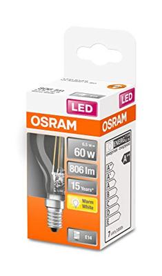 OSRAM HOMELIGHTING 4058075447936 LED-lamp Energielabel D (A - G) E14 Kogel 5.9 W = 60 W Warmwit (Ø x l) 45.0 mm x 84 mm 1 stuk(s)