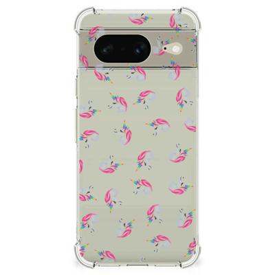 Doorzichtige Silicone Hoesje voor Google Pixel 8 Unicorns Doorzichtige Silicone Hoesje voor Google Pixel 8 Unicorns