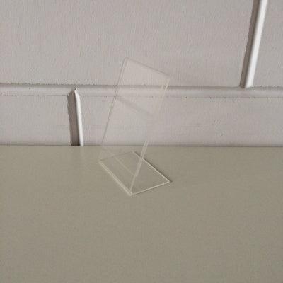 L-standaard acryl bxh 80x120mm. Staand - 80 stuks
