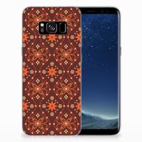 Samsung Galaxy S8 TPU bumper Batik Brown - thumbnail