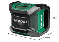 Hikoki UR18DAW4Z | Digitale accu radio | 18 V | FM | DAB+ | Exclusief lader en accu&apos;s - UR18DAW4Z - thumbnail