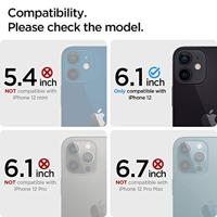 Spigen Glas.tR Optik Camera Screenprotector compatibel met iPhone 12, 2 stuks, Zwart, Antikras, 9H Hardheid Beschermende Film - thumbnail