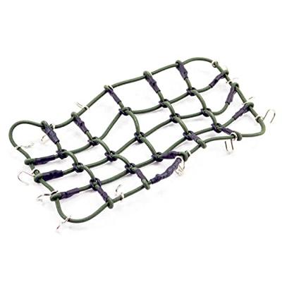 Luggage Net w/Hooks L190mm / W110mm (Unstretched) - Groen