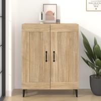 Dressoir 69,5x34x90 cm bewerkt hout sonoma eikenkleurig - thumbnail