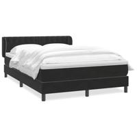 Boxspring met matras fluweel zwart 140x210 cm - thumbnail