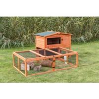 TRIXIE NATURA KNAAGDIERHOK MET REN GRIJS / BRUIN 124X78X102 CM - thumbnail