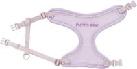 Trixie junior puppytuig soft met riem lila - thumbnail