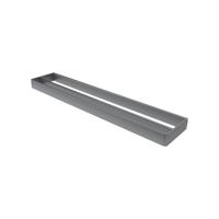 Haceka Aline Handdoekhouder dubbel 60cm aluminium Geborsteld Grijs 1208699 - thumbnail