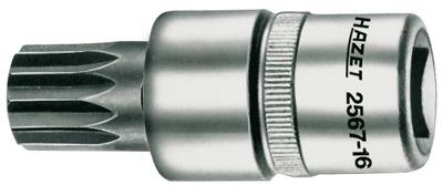 HAZET olieservice inzetstuk "2567-16 i-vielz.steckschl.16(xzn) 1/2z.f.au getr.oel