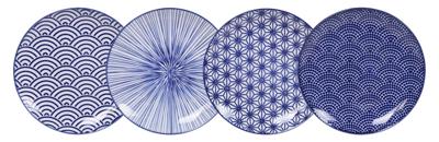 Gebaksborden Set Nippon Blue - Tokyo Design Studio - 16cm 4-delig