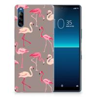 Sony Xperia L4 TPU Hoesje Flamingo - thumbnail