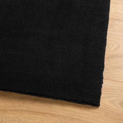 VidaXL Vloerkleed huarte laagpolig zacht wasbaar 160x230 cm zwart