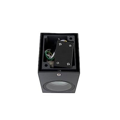 QAZQA Moderne wandlamp donkergrijs IP44 - Baleno