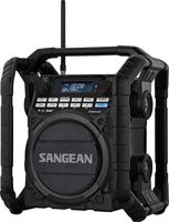 Sangean U-4 DBT+ Bouwradio DAB+, VHF (FM) AUX, Bluetooth, USB Acculaadfunctie, Oplaadbaar, Waterdicht, Stofvast Zwart - thumbnail