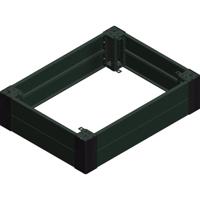 Schneider Electric NSYSPF16200 NSYSPF16200 Sokkel (b x h) 1600 mm x 200 mm Grijs 1 stuk(s) - thumbnail