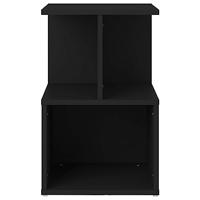 Nachtkastje 35x35x55 cm spaanplaat zwart - thumbnail