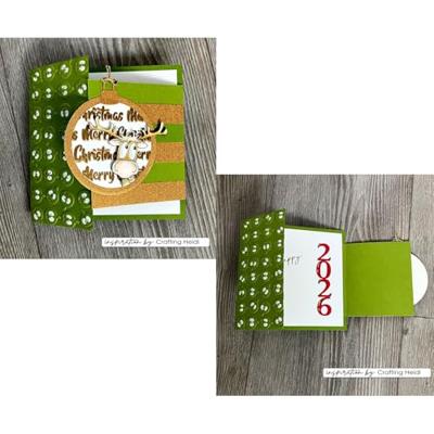 Vaessen Creative • clear stamps engelse kerstteksten 20st.