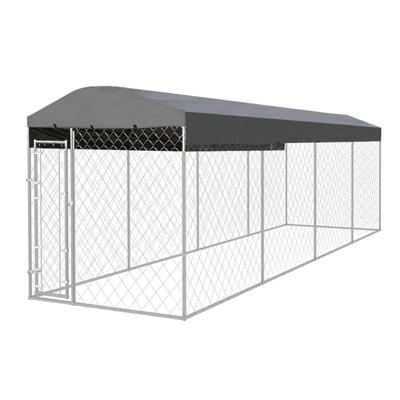 vidaXL Hondenkennel voor buiten met dak 8x2x2,4 m vidaXL Hondenkennel voor buiten met dak 8x2x2,4 m