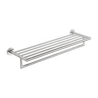 Dubbele Handdoekhouder Sapho X-Steel met Plankopslag 65 cm Geborsteld RVS - thumbnail
