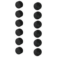 Afdekkapjes Haceka Ixi Set Van 12 Stuks Mat Zwart Haceka - thumbnail