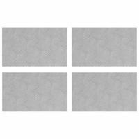 VidaXL Trap tread rechthoekig 4 pcs zilver 50 x 30 cm aluminium - thumbnail