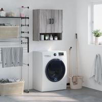 Wandkast 60x31x70 cm bewerkt hout grijs sonoma eikenkleurig - thumbnail