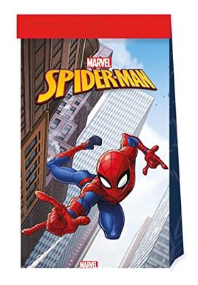 Globos Feestzakjes spider-man crime fighter, 6st.