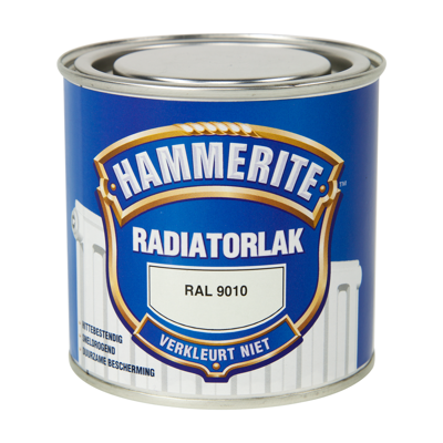 Hammerite Radiatorlak Hoogglans | RAL9010 | 250ml - 5110535 Hammerite Radiatorlak Hoogglans | RAL9010 | 250ml - 5110535