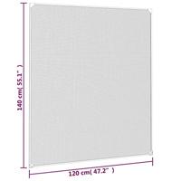 VidaXL Insectenhor voor ramen magnetisch 120x140 cm antracietkleurig - thumbnail