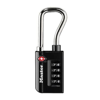 Hangslot masterlock 4-cijfer tsa lang zwart 35mm Hangslot masterlock 4-cijfer tsa lang zwart 35mm