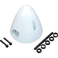 DU-BRO Spinner met koelopening Kunststof Afmeting, Ø: 57 mm Wit - thumbnail