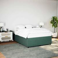 Bedframe zonder matras 140x200 cm fluweel donkergroen - thumbnail