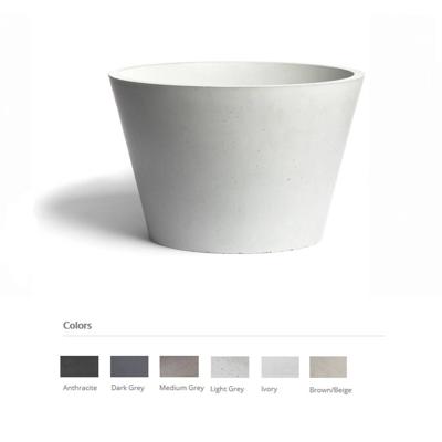 Opzet Wastafel Urbi et Orbi Circum Beton 38x26 cm Ivoor