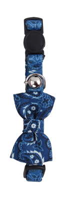 Pawise Cat collar w/Bowknot blauw