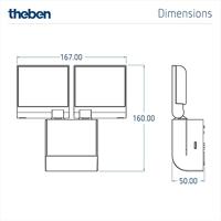 Theben 1020802 Bewegingsmelder Wit - thumbnail