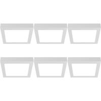 LED Downlight Opbouwspot - LED Paneel Slim 6 Stuks - Brinton Thin - 24W 2400lm 120° Bundelhoek - Helder/Koud Wit 6500K - IP40 - Vierkant - Wit - 272x272mm - thumbnail