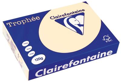 Crèmewit A4 papier 120 gram pak 250 vel Clairefontaine Trophée Crèmewit A4 papier 120 gram pak 250 vel Clairefontaine Trophée