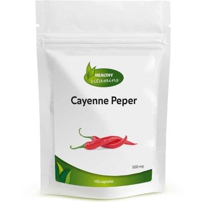 Cayennepeper | 100 capsules | 500 mg | Vitaminesperpost.nl