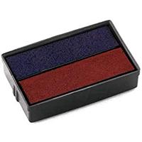 Colop stempelkussen tweekleurig (blauw/rood), voor stempel S160L, blister van 2 stuks - thumbnail