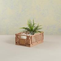 Set van opstapelbare opbergboxen Zand 3,3 L - thumbnail