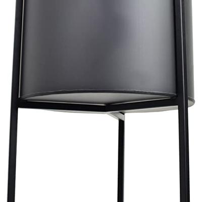 LOFT42 Joy Plantenbak Rond - Metaal - Mat Zwart