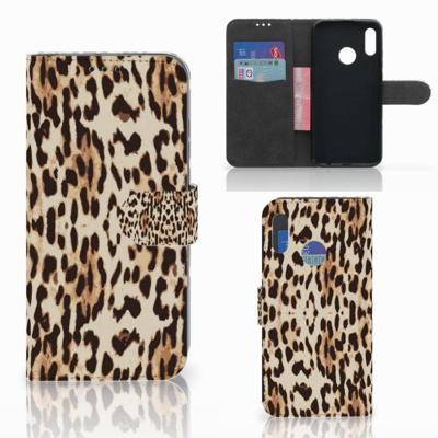 Honor 10 Lite | Telefoonhoesje | Met pasjeshouder | Leopard