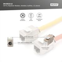 Digitus DN-93615-12 RJ45-inbouwmodule Keystone CAT 6A 1 stuk(s) - thumbnail