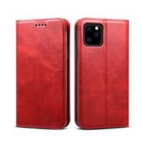 Suteni kalf textuur horizontale Flip lederen draagtas met houder & kaartsleuven & portemonnee voor iPhone 11 Pro (rood) - thumbnail