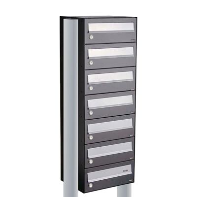 Allux Hive Set 1-Breed, 7-Hoog Met Dak Op Statief Antraciet - 40030065_1x7ds
